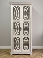 Витрина Вера, 90х40х195, двухдверная витрина, массив сосны, Dipriz