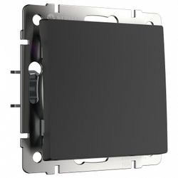 Выключатель перекрестный одноклавишный без рамки Werkel черный матовый W1113008