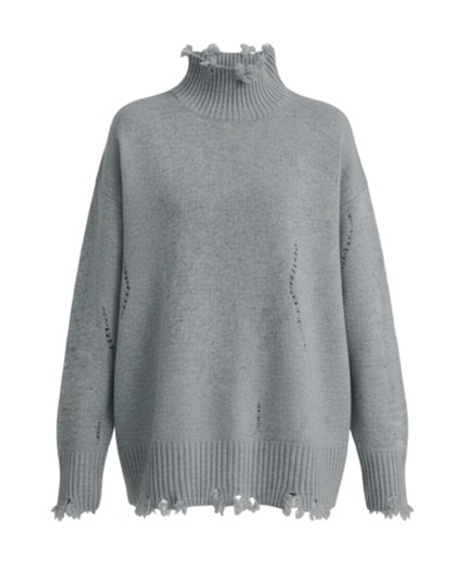 Кашемировый свитер “Torn” с рваным эффектом