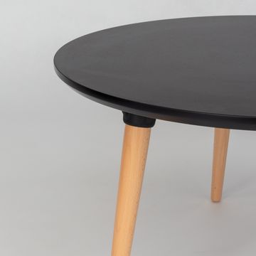 Журнальный столик Morton 80 см меламин черный