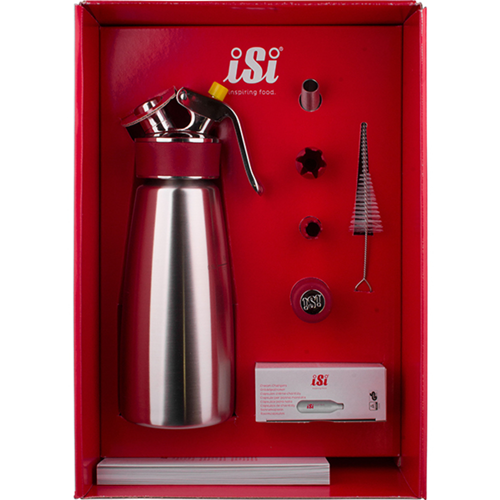 Сифон (кремер) для сливок «Гурме» 0,5л + устройство для ароматизации