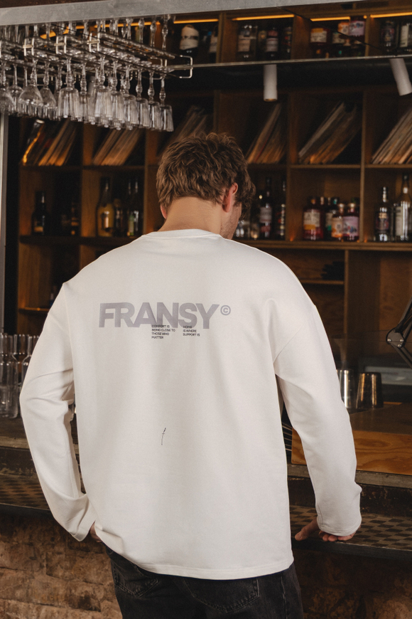 Лонгслив FRANSY мужской, молочный