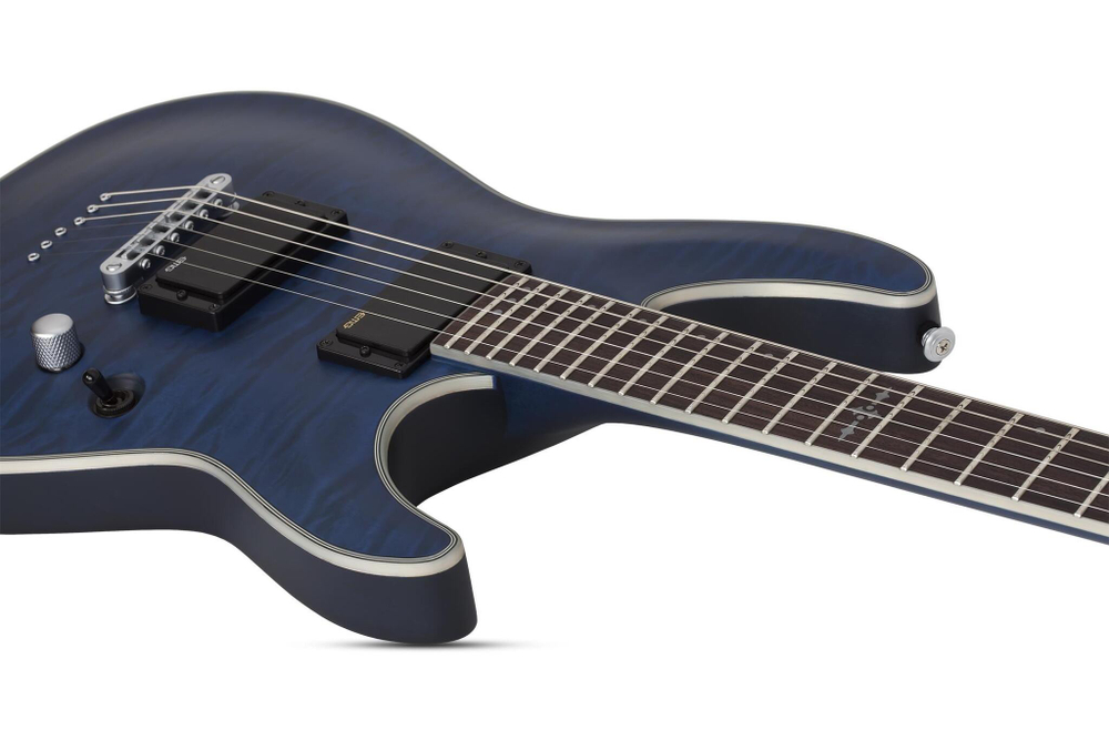 Schecter C-1 PLATINUM SEE-THRU MIDNIGHT BLUE