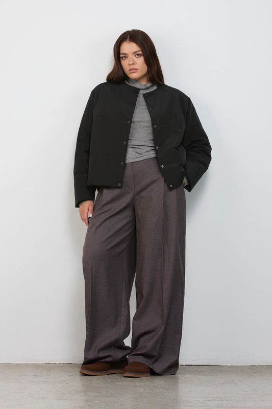 Куртка стеганая короткая, черный