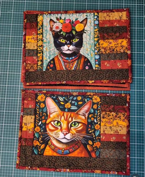 В ПУТИ, КОТЫ И КОШКИ, купон из 8 картинок, 100% хлопок 5