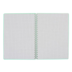 Тетрадь А5 80 л.клетка "Pastel Collection Mint" с пласт.обложкой, на гребне (ПОЛИНОМ)