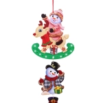 Украшение новогоднее «Счастливый снеговик» 80*23