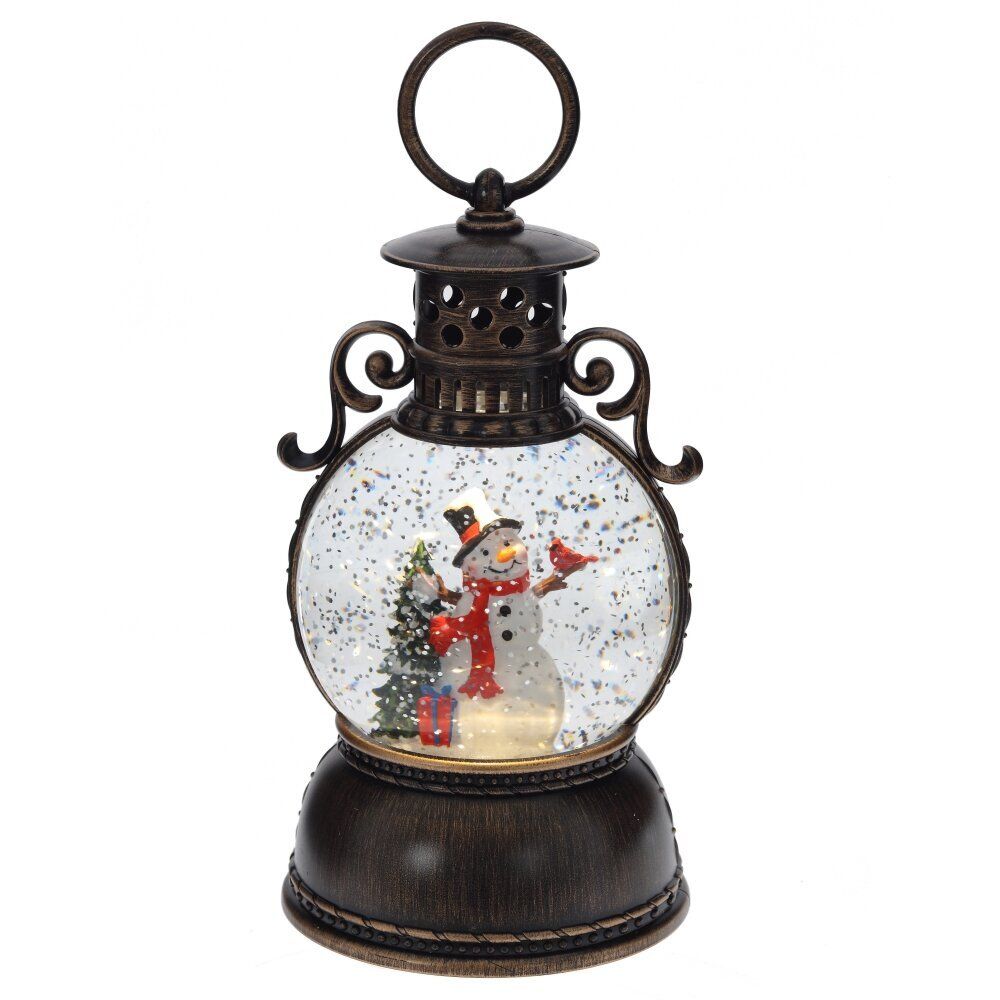 GAEM Изделие декоративное "Фонарь" (подсвет, муз, вьюга, 3хААА н/п +USB), D 10 см, L11 W11 H24 см