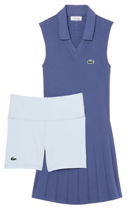 Теннисное платье Lacoste Stretch Tennis - небесный