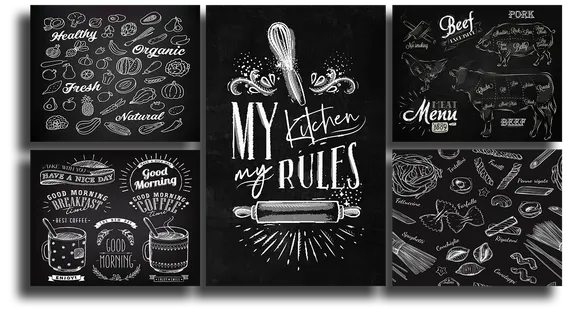 Модульная картина "Правило кухни"
