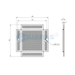 СК.02.1/1 Защитная сетка с перфорацией для стандартных скиммеров на 1,5" AISI-316
