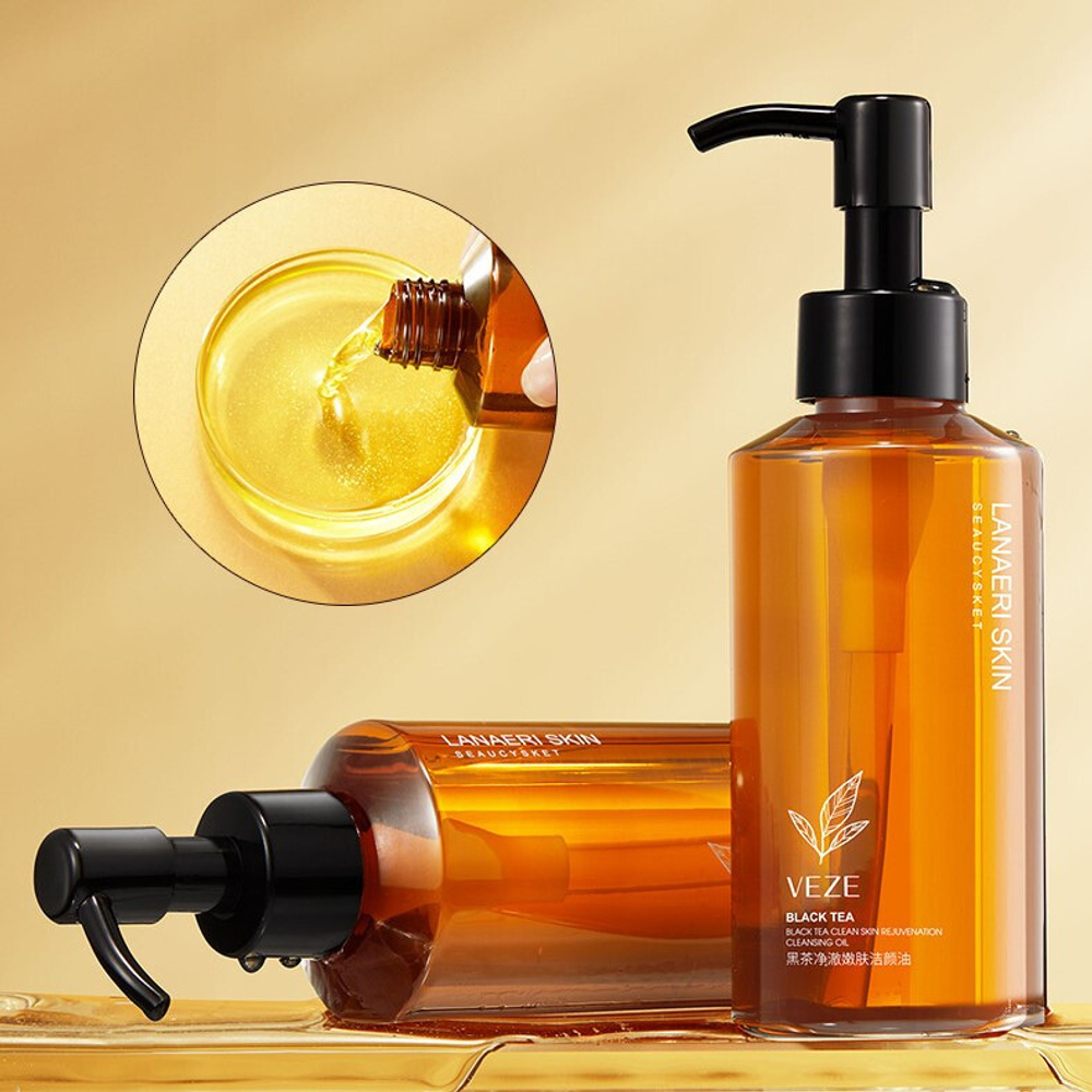 Гидрофильное масло для снятия макияжа с экстрактом чёрного чая, 150мл