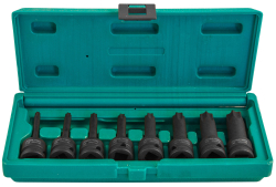 S06A408S Набор ударных головок "TORX" 1/2DR"Т30- T80 78мм, 8 предметов