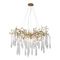 Подвесная люстра Crystal Lux Reina SP8 D1000 Gold Pearl