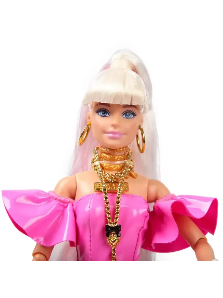 Кукла Барби Экстра в розовом платье HHN12