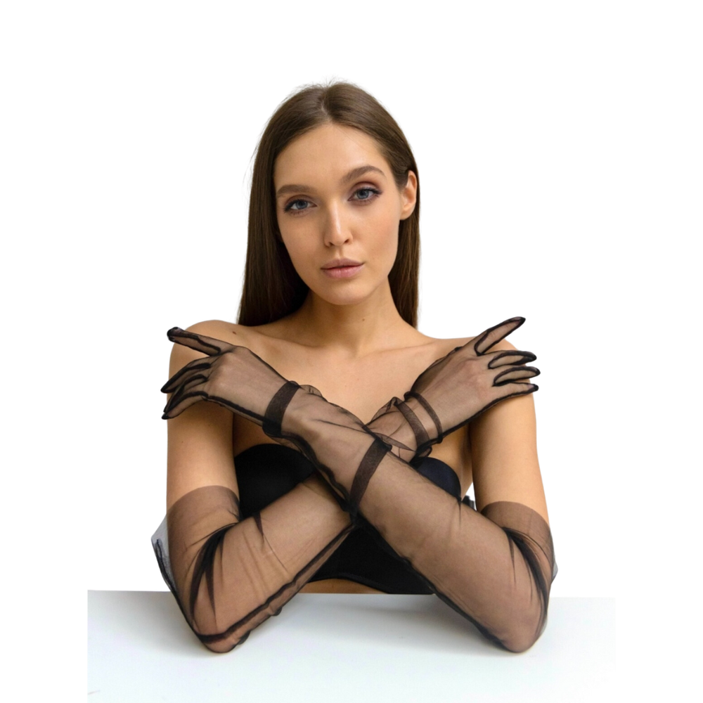Эротические перчатки из фатина