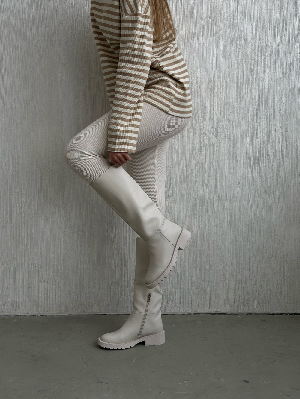 Сапоги из натуральной кожи/ Натуральный мех