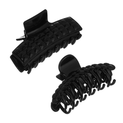 Краб для  волос тм ЮНИLOOK, 8-9см, пластик, 2 вида, ACS-32