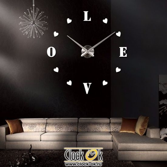 Настенные 3D часы Sweet Love