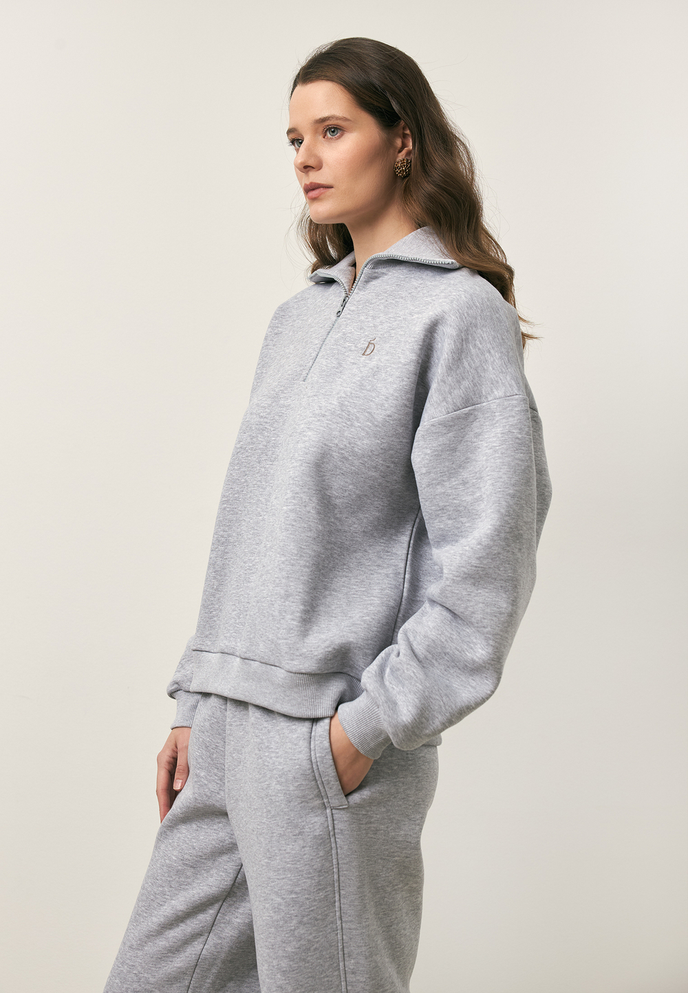 Свитшот из футера утепленный