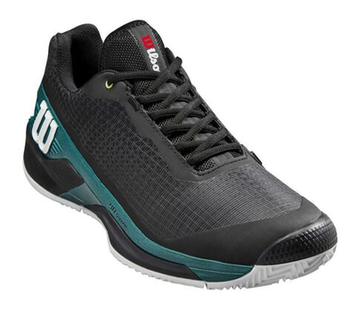 Теннисные кроссовки Wilson Rush Pro 4.0 Blade Clay - black/black/deep teal - Black Бирюзовый
