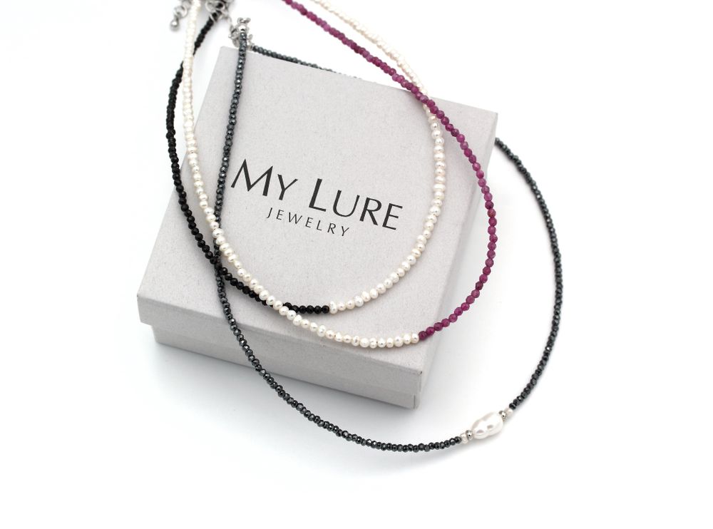 Чокер из марказита One Pearls