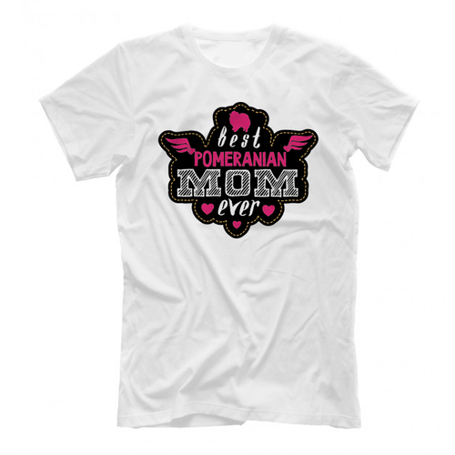 Футболка "Лучшая мама Померанского Шпица"