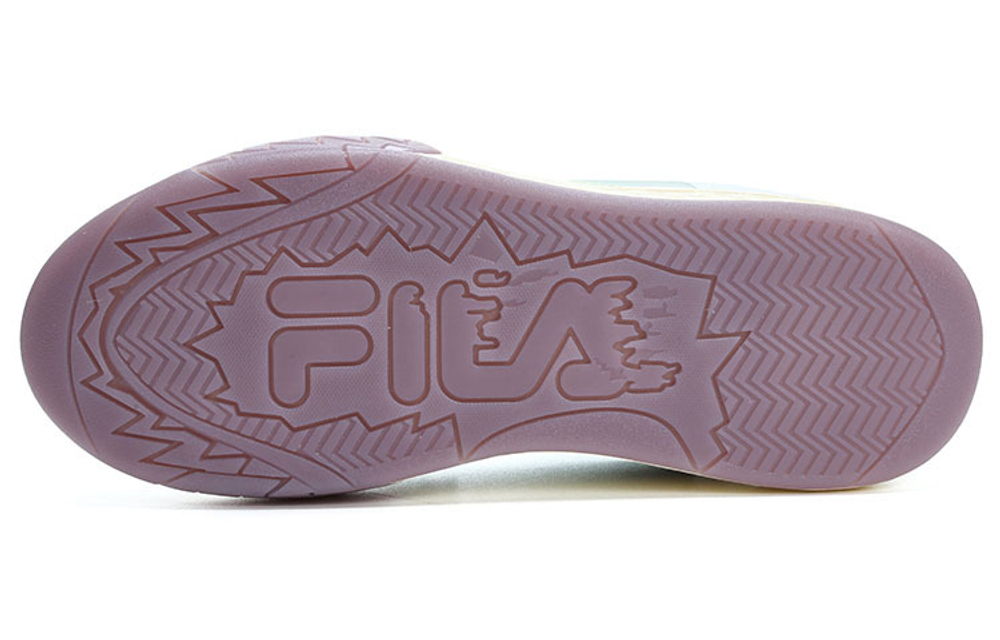 FILA FUSION brand DESPERADO DESPERADO fabric synthetic LEATHER TPU LOW sports comfortable shock absorption non-slip wear-resistant breathable support low-cut retro basketball shoes women's blue and purple