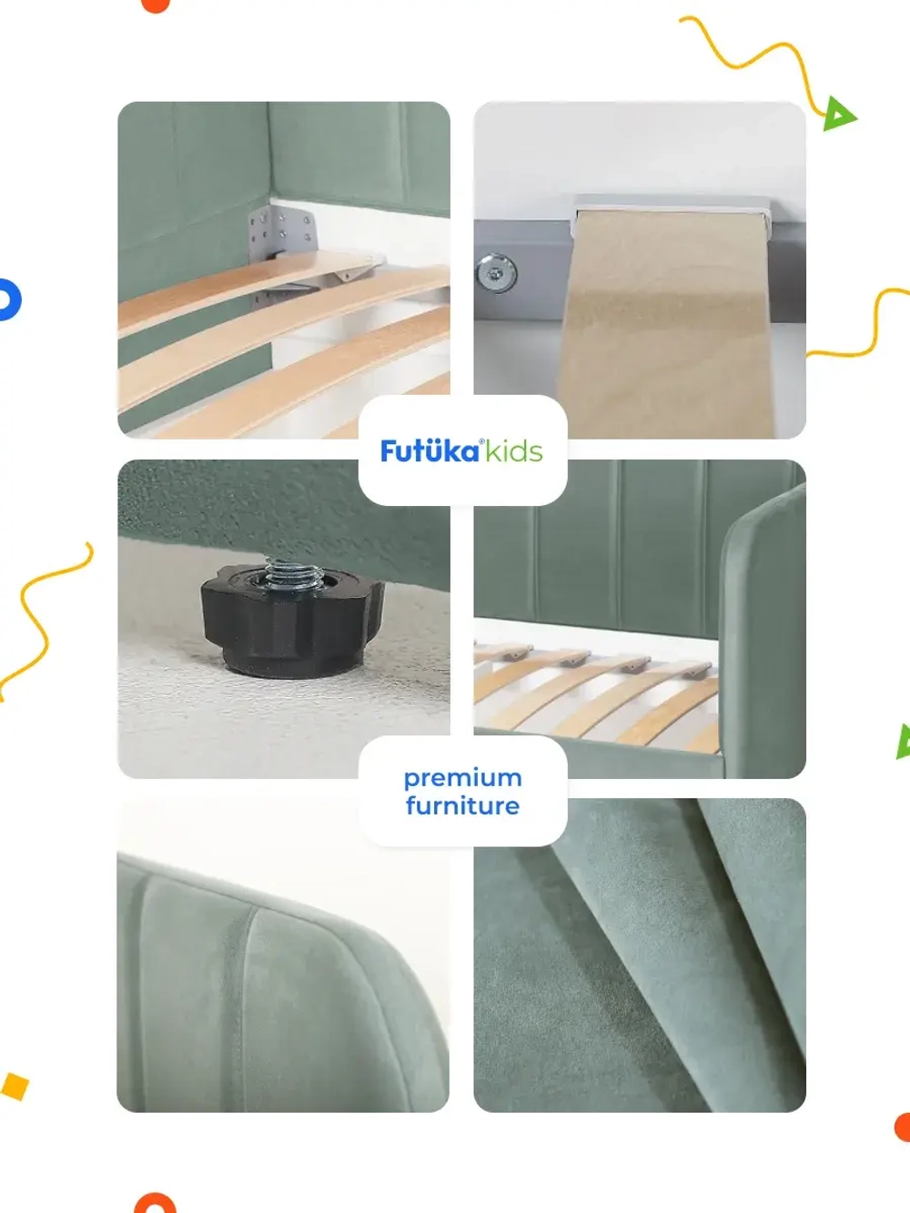 Диван - кровать 200х90 см Stitch ткань Микровелюр