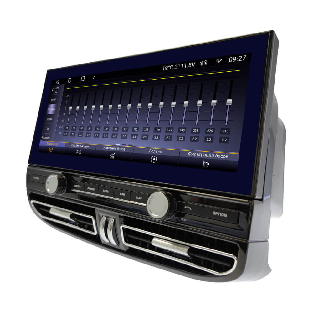 Магнитола Porsche Cayenne 958 2010-2016 - Carmedia KP-P1201 монитор 12.3" на Android 10, 6Гб+128Гб, CarPlay, 4G SIM-слот