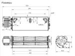 Вентилятор тангенциальный JQF25.60.240L