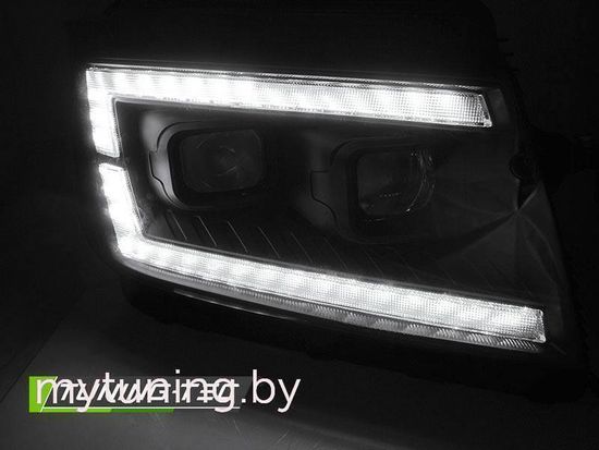 Фары TUBE LIGHT BLACK DRL SEQ для VW CRAFTER II 2017-