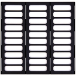 Лоток вертикальный DELI, 3 отделения, чёрный