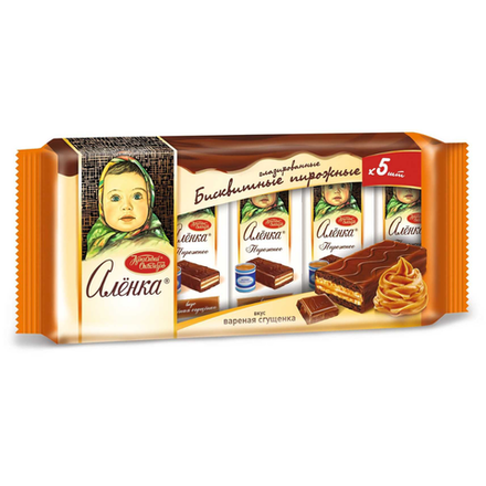 Пирожные Аленка Красный Октябрь вареная сгущенка 200 гр