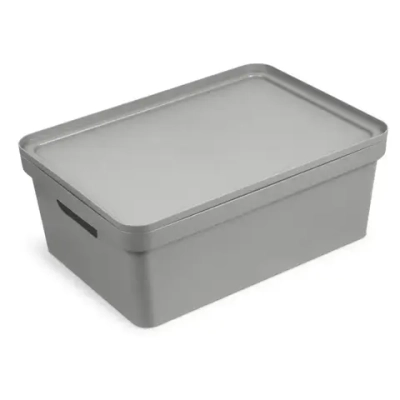 Коробка для хранения Фортуна 380х150 серая С746СЕР (комплект 6 шт)