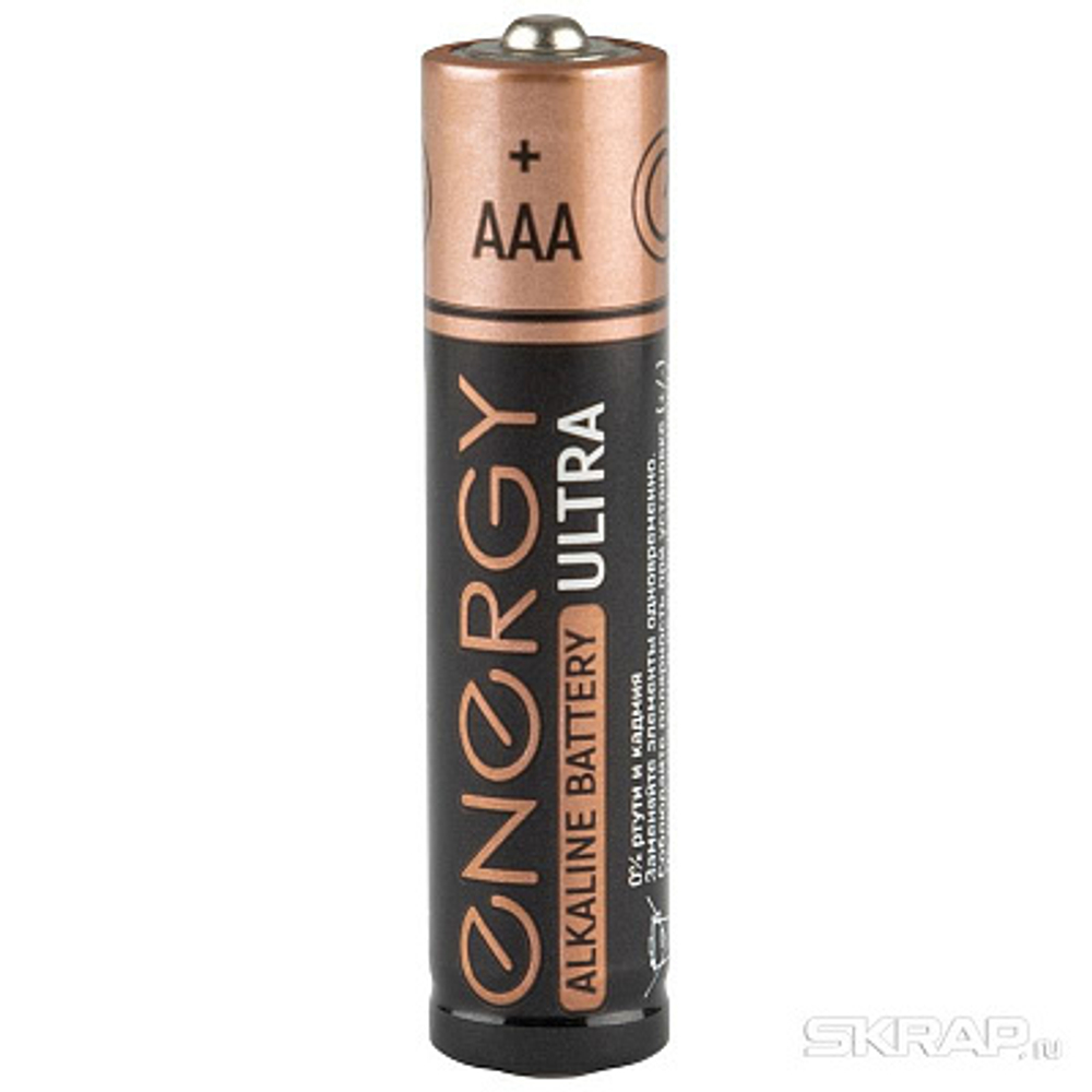 Батарейка алкалиновая Energy Ultra LR03/2B (AAA) (2шт на блистере) (104404)