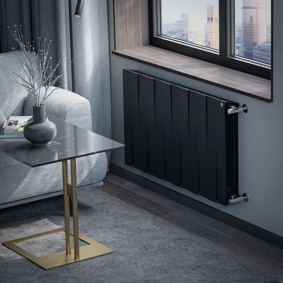 Радиатор биметаллический Royal Thermo PianoForte 500 Чёрный - 12 секц. купить в Москве и Московской области по низкой цене с доставкой по России — (4) Радиатор биметаллический Royal Thermo PianoForte 500 Чёрный - 12 секц. — (4)