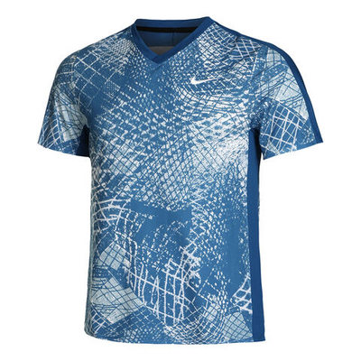 Мужское теннисное поло Nike Dri-Fit Victory Court Novelty T-Shirt Men - Blue, White