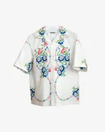 Рубашка Soeurs Полностью Расшитая Цветами белая