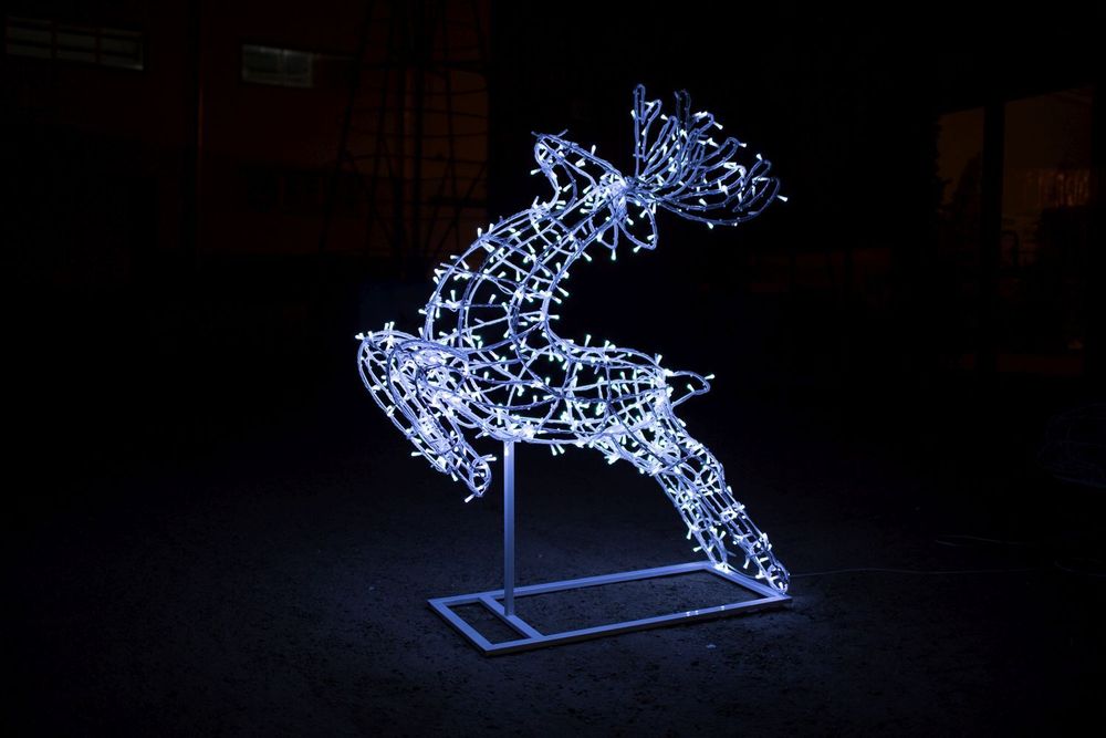 Набор из 5 световых оленей «Рождественский Экипаж»