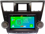 Магнитола для Toyota Highlander 2 2007-2013 XU40 - Airoc 2K AU-1122B Android 13, TS20, 12/512Гб, SIM-слот (кнопки + крутилки)
