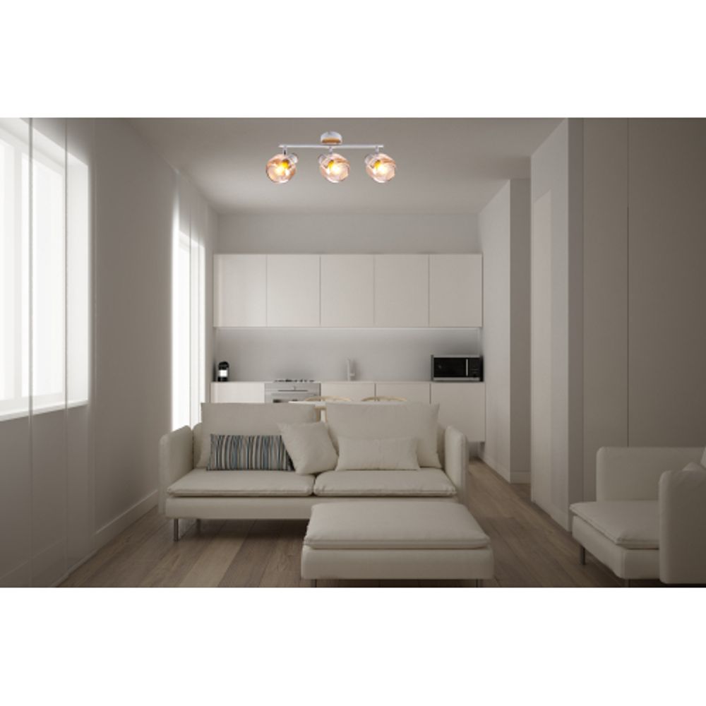 Светильник настенно-потолочный спот Rivoli Kalisto 7025-703 3 х E14 40 Вт поворотный