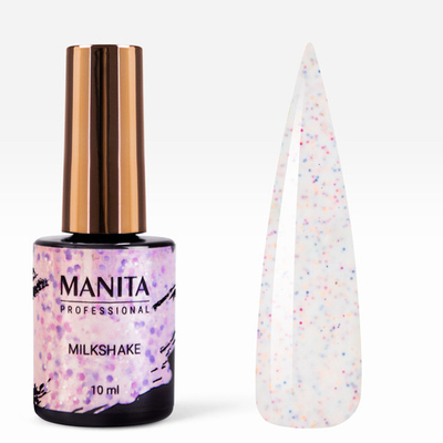 Manita Professional Milkshake Гель-лак с цветными вкраплениями 02, 10мл