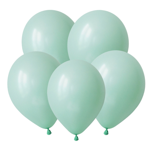 DB 18" Макаронс пастель Мятный / Matte green Macarons / 5 шт.