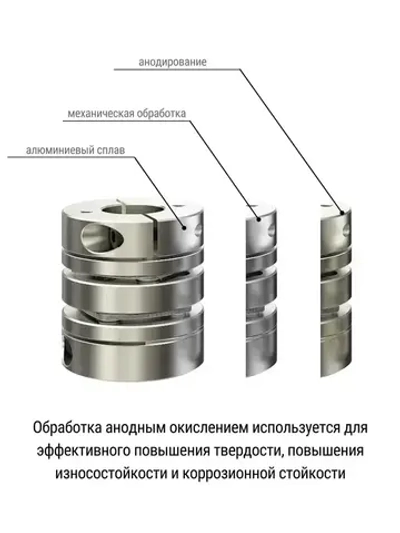 Муфта мембранная 26х35 10мм-12мм, D26L35-d10d12