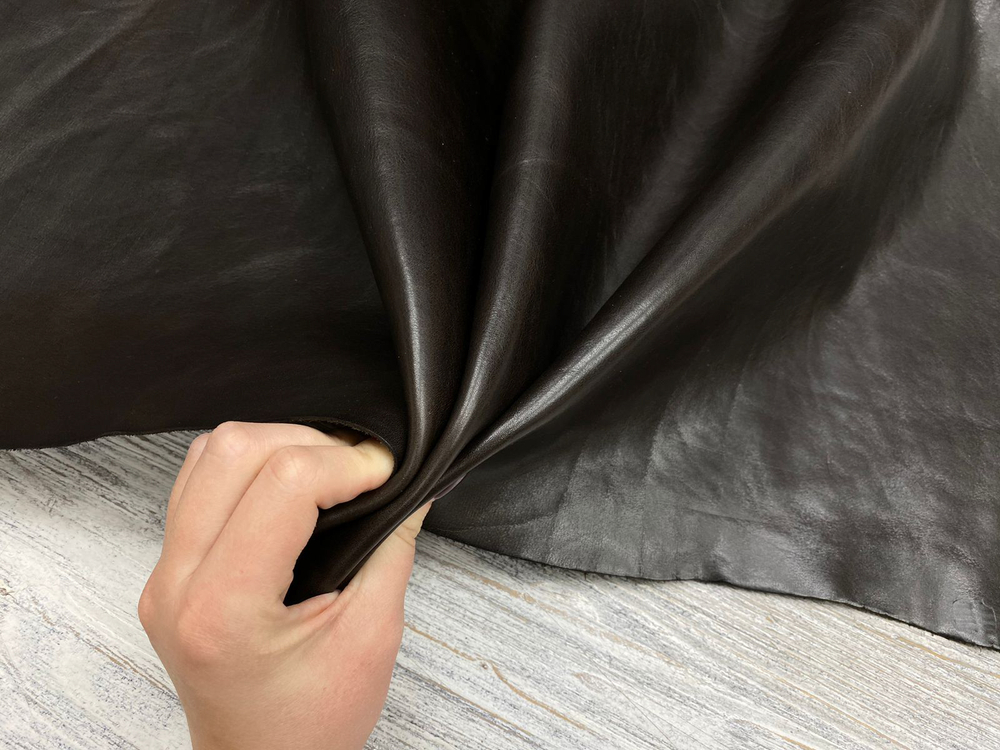 Juppiter Dark Brown (1,3-1,5 мм), цв. Коричневый, натуральная кожа