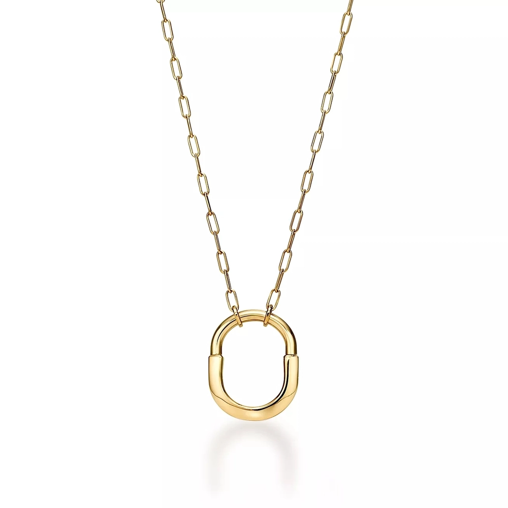 Подвеска из жёлтого золота 18k(750проба), Tiffany💝 В виде замка, В наличии