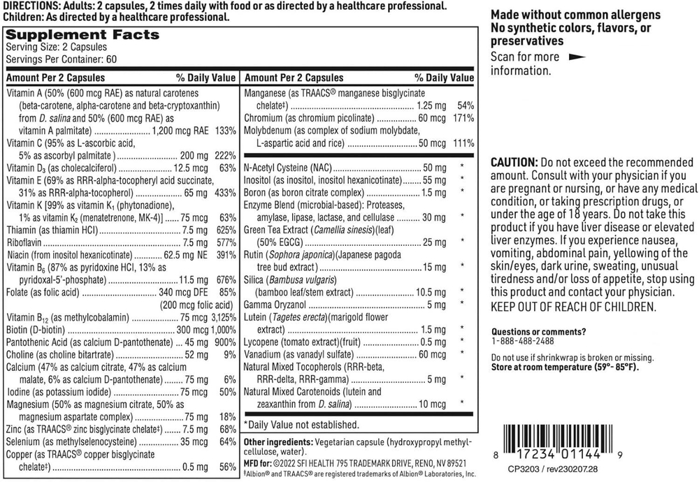 Klaire Labs - Core Multi - 120 capsules