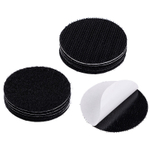 Липучки-крепления самоклеящиеся круглые 5шт d5см, цвет черный