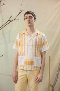 Рубашка Embroidered Pockets